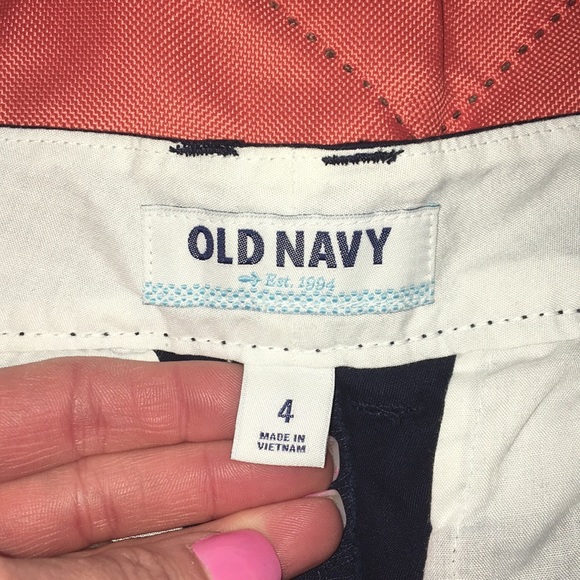 OLD NAVY Navy Blue Nautical Shorts 4 - Picture 7 of 8